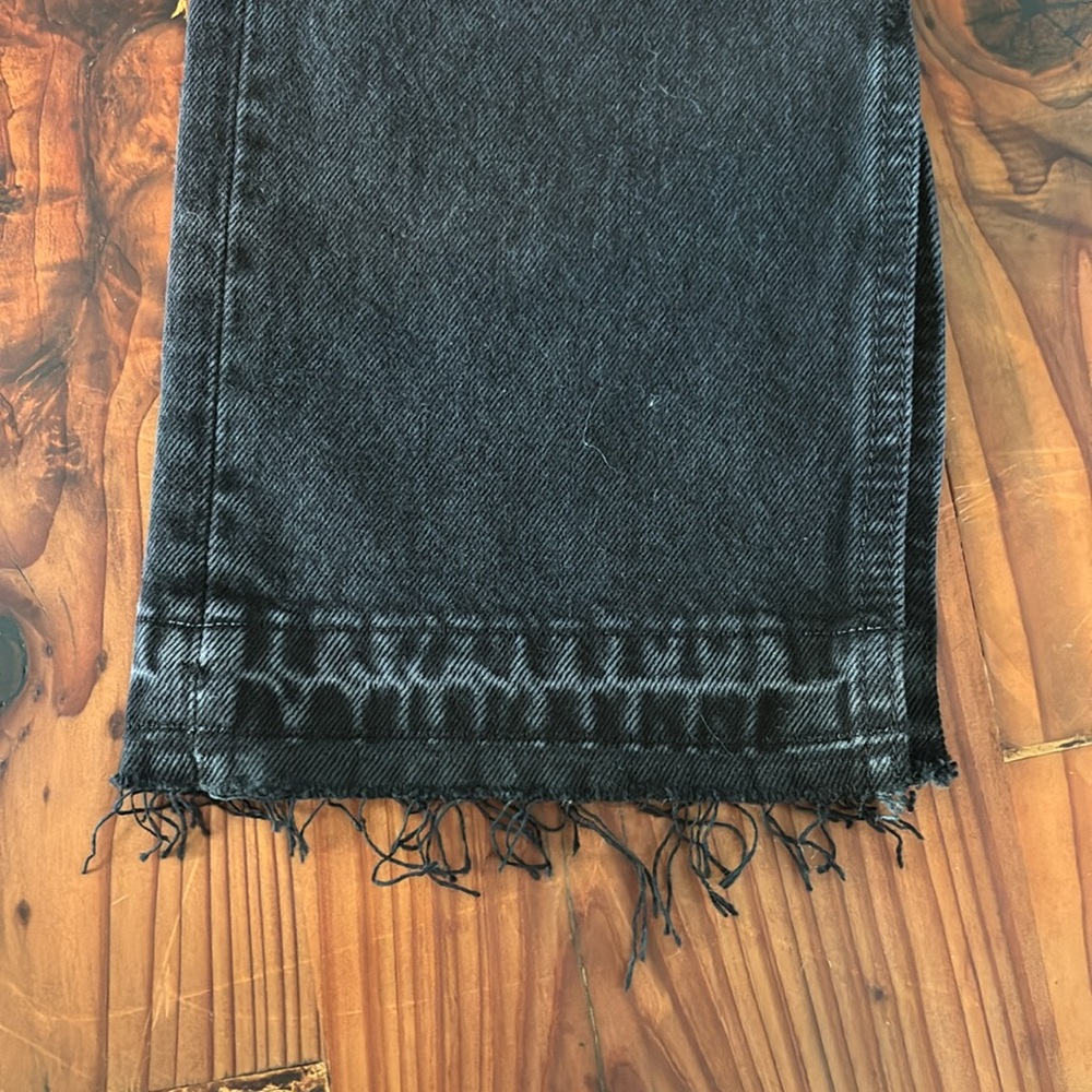 Re/Done Washed Black Denim Jean - Picture 2 of 5
